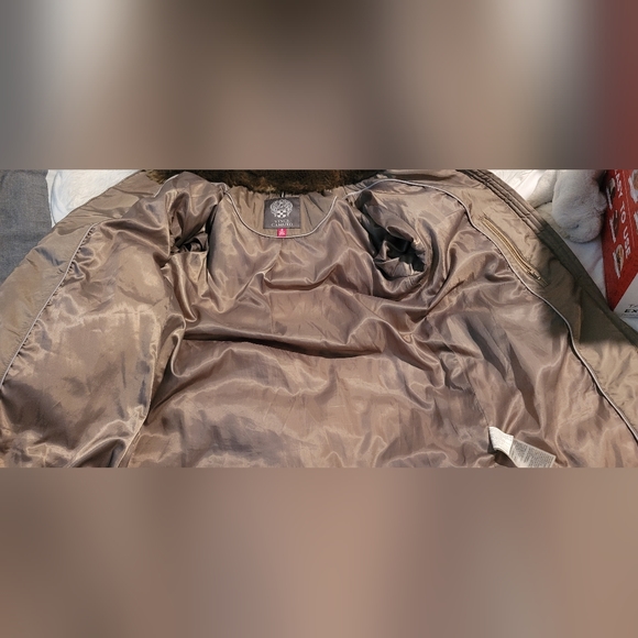 Vince Camuto Faux Fur Parka Jacket Women Medium - Picture 10 of 12